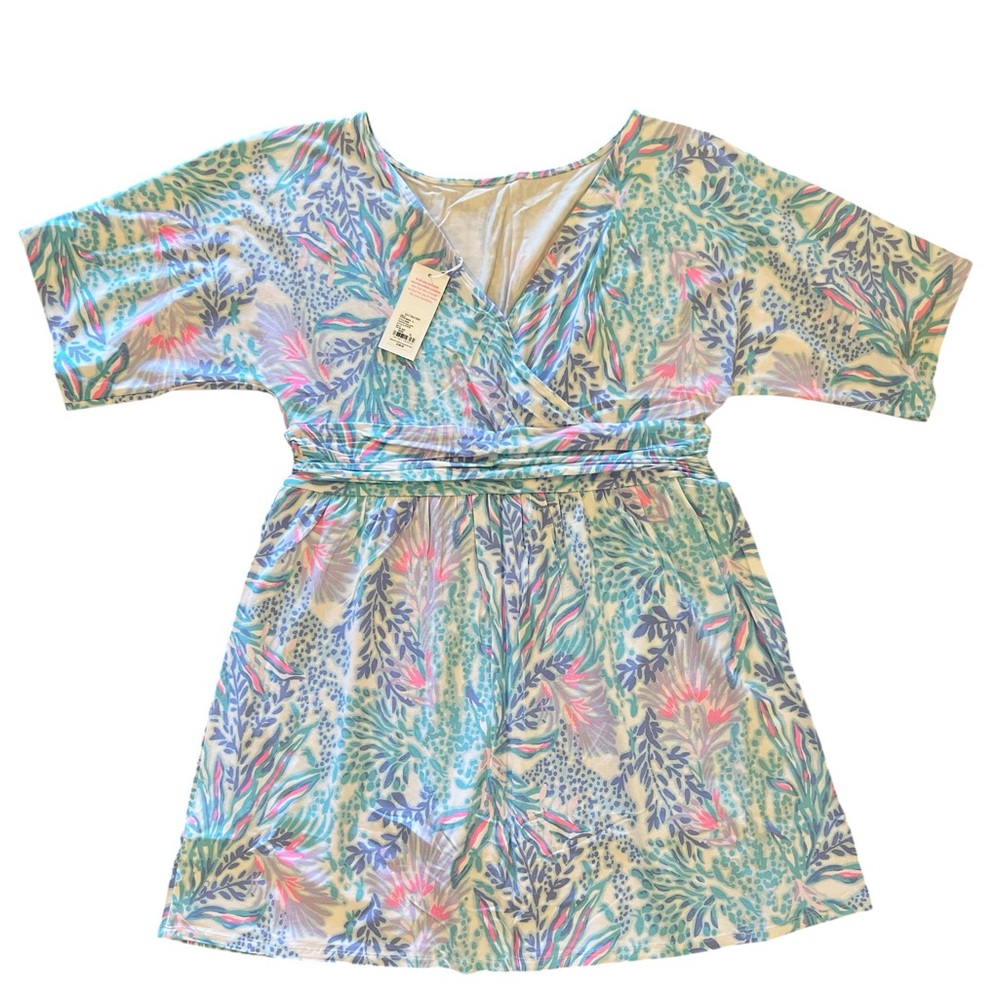 Lilly Pulitzer Parigi Boat Neck Romper Via Del Mar XL - Picture 10 of 11